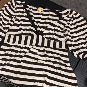 Small brown striped blouse